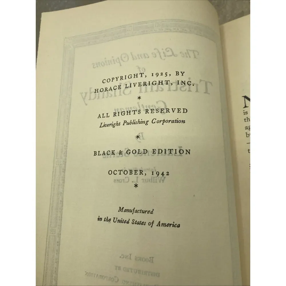 The Life & Opinions of Tristram Shandy by L. Sterne 1942-Liveright Publishing
